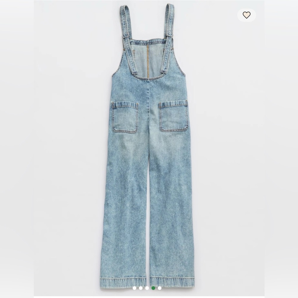 NWT Aerie Denim Overall. Size L. Retail $88. - Picture 2 of 4